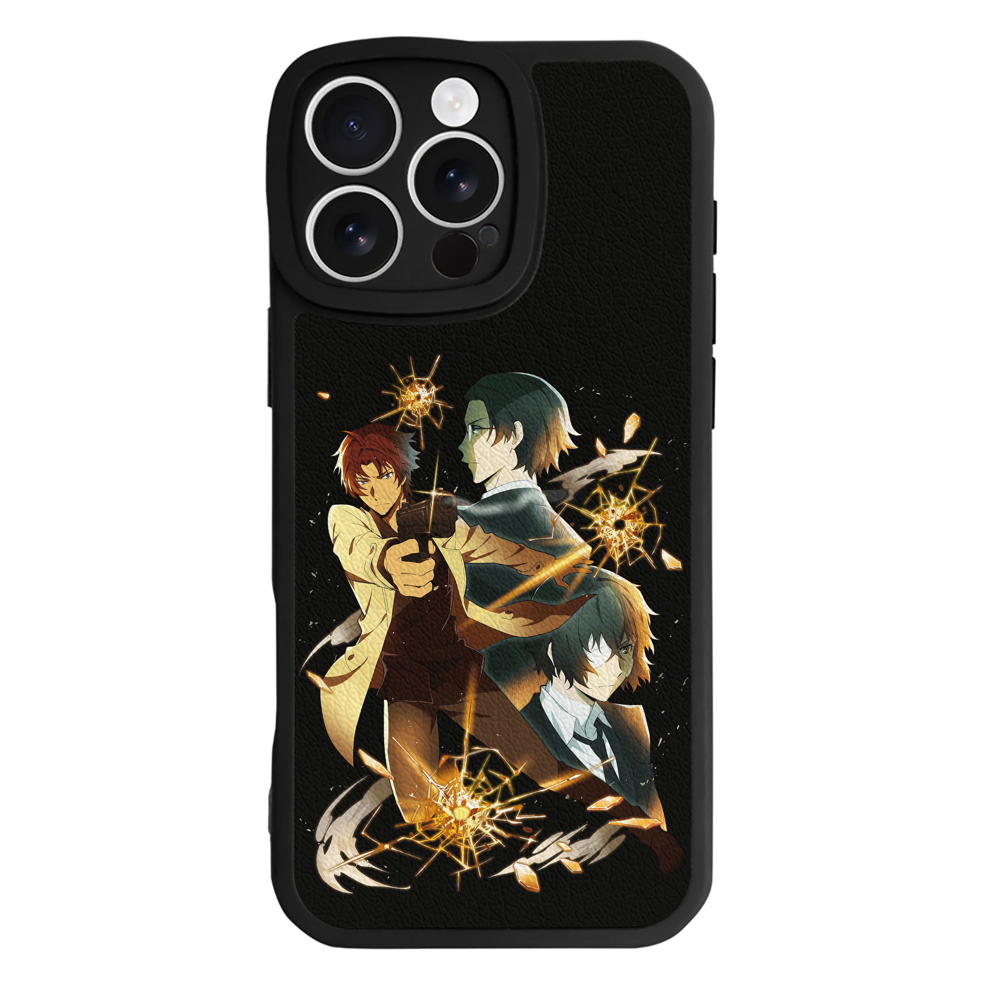 （画像用） 文豪ストレイドッグス Bungo Stray Dogs 【iPhone 16シリーズ対応】シリコンスマホケース（レザー調） 材質：シリコン